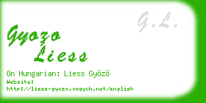 gyozo liess business card